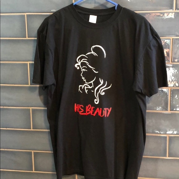 His and hers beauty & beast shirts his 2xl hers xl - Picture 3 of 4